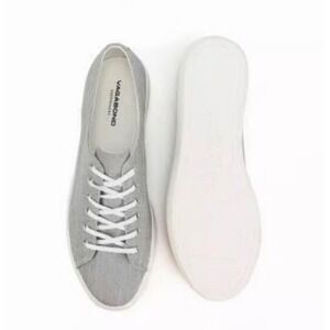 Vagabond Shoemakers Keira Light Gray Canvas Low Top Sneakers US Size 6 EU 36